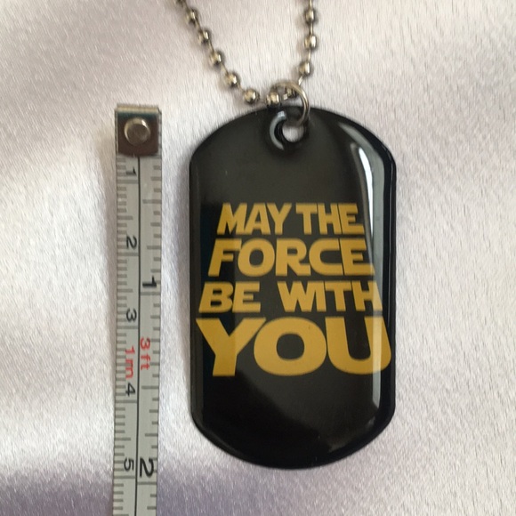 Star Wars “May the Force Be with You” dog tag 18” - Picture 6 of 6